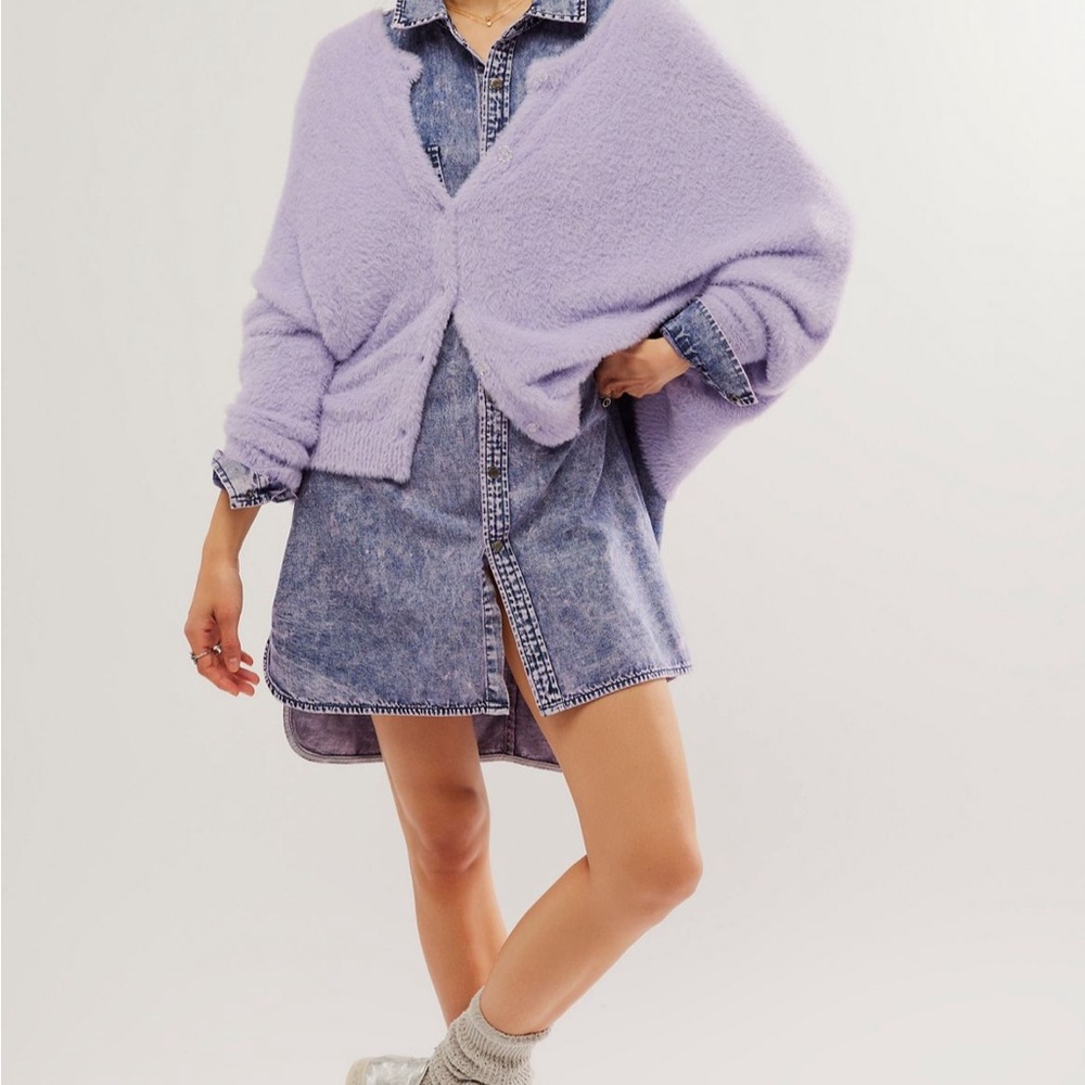 Free People One Sela Cardi Sweater Size L